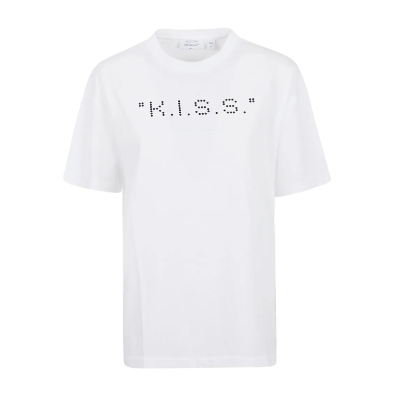 Off-White T-shirt White T-Shirt With Text Design White