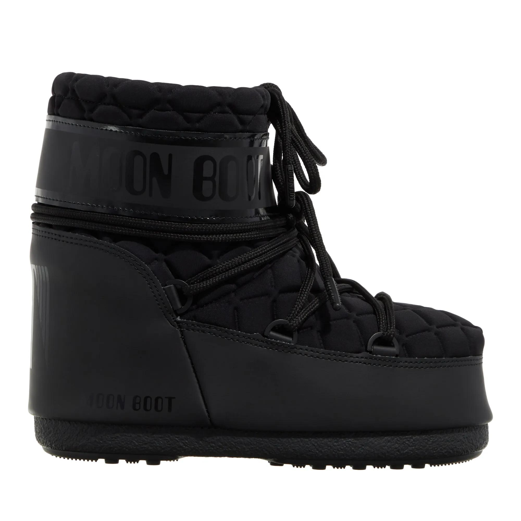 Moonboot Women's Black Boots & Ankle Boots - Mb Icon Low Quilt - Boots & Ankle Boots For 33_35