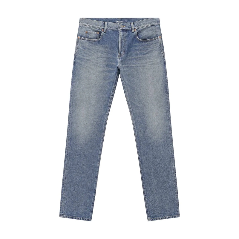Saint Laurent Jeans Regular-Fit Jeans aus Baumwolle blau