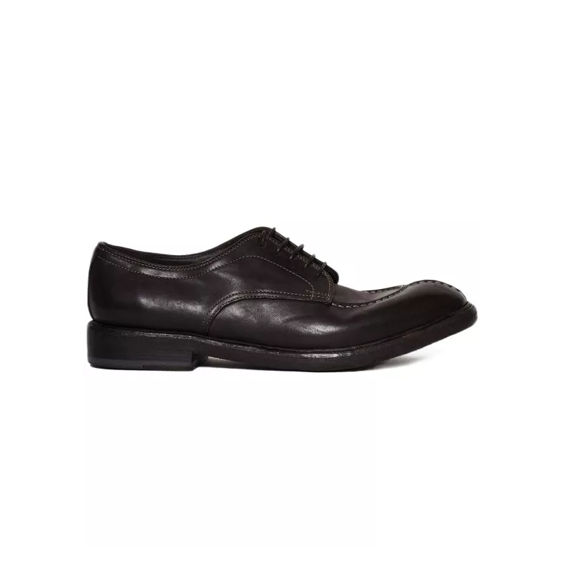 Fabrizio Silenzi Chaussures à lacets Nubuck Leather Laced Shoes Black
