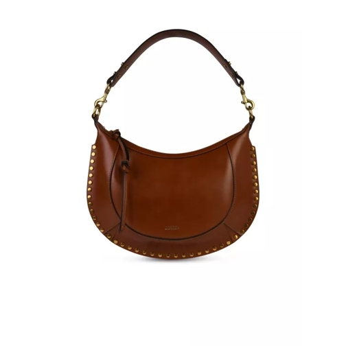 Isabel Marant Naoko' Brown Leather Crossbody Bag Brown Schultertasche