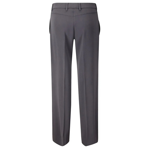 Alberto Biani  Wide Leg Pressed Crease Trousers Grey (Image 2)