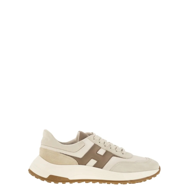 Hogan Lage-top sneaker Hyperlight Sneakers In Leather And Suede Neutrals