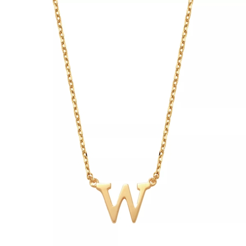 Isabel Bernard Mittellange Halskette Le Marais Chloé 14 Karat Initial Necklace Letter W Gold