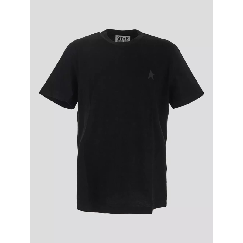 Golden Goose  Tone-On-Tone Logo Black T-Shirt Schwarz