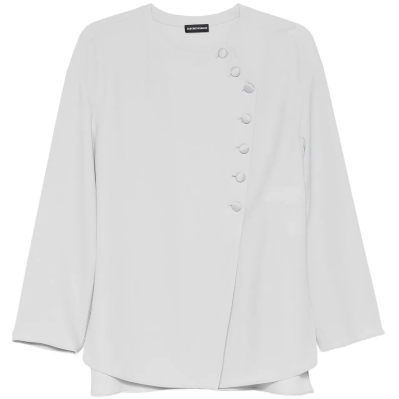 Emporio Armani Chemisier Shirts Light Grey grau