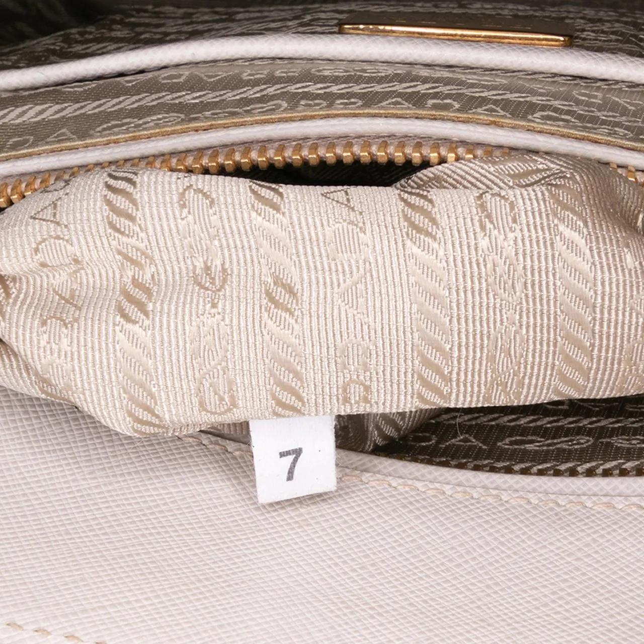 Thumbnail - Prada Shopper - Saffiano Lux Parabole Tote - Gr. unisize - in Weiß - für Damen