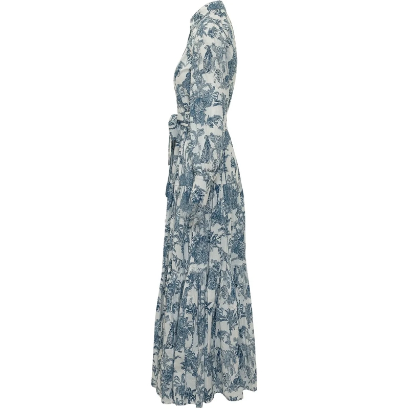 Mc2 Saint Barth Maxikleid Jensen Abito Chemisier Lungo mehrfarbig(Image 3)
