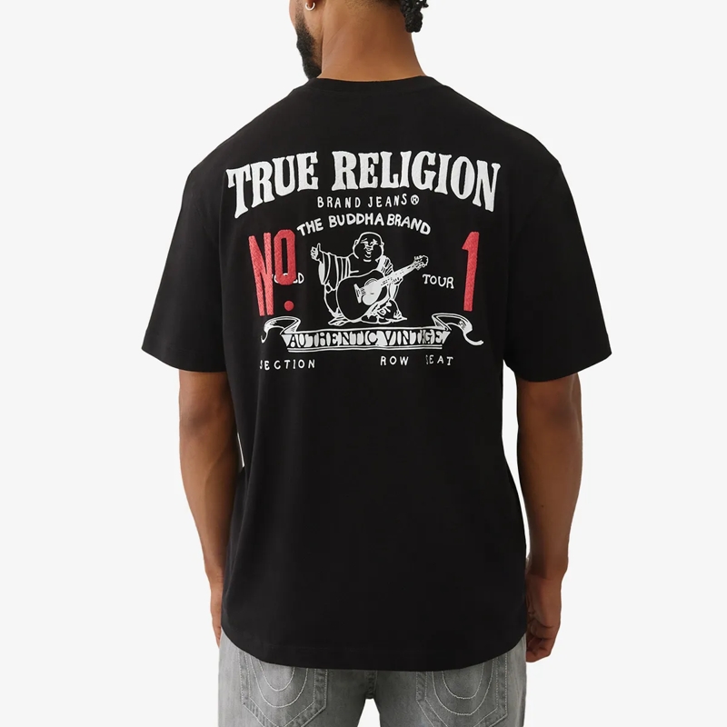 True Religion T-Shirt T-Shirt NUMBER schwarz(Image 4)