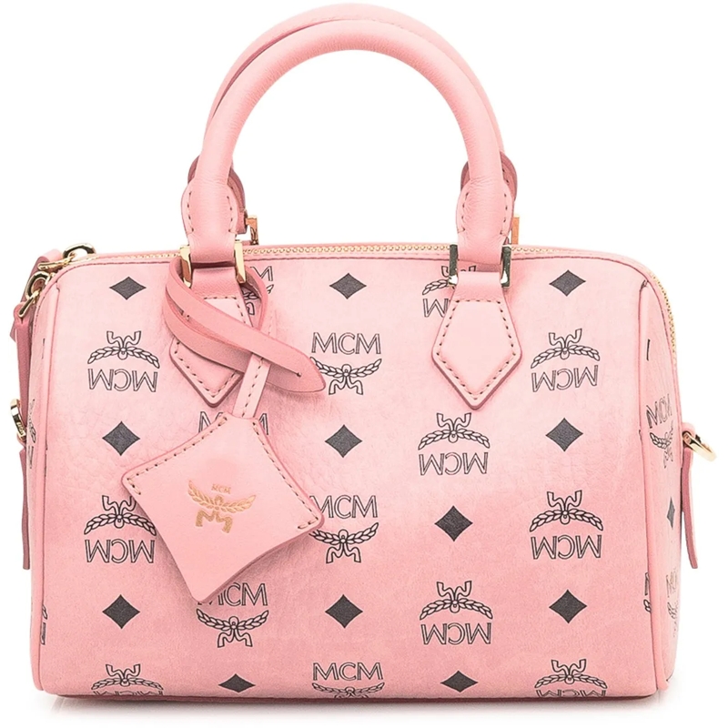 MCM Tote Borsa Boston Ella Small rose