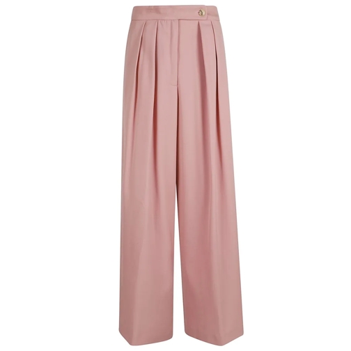 Dries Van Noten  Pamplona Wool Gabardine Trousers With Wide Leg And Pink