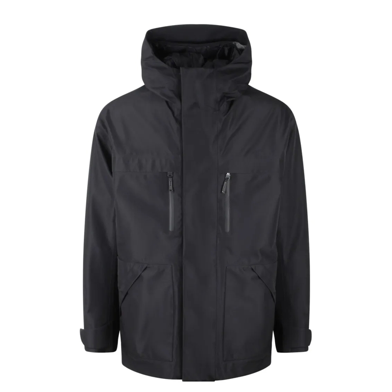 Herno Parka Hooded Padded Jacket Black