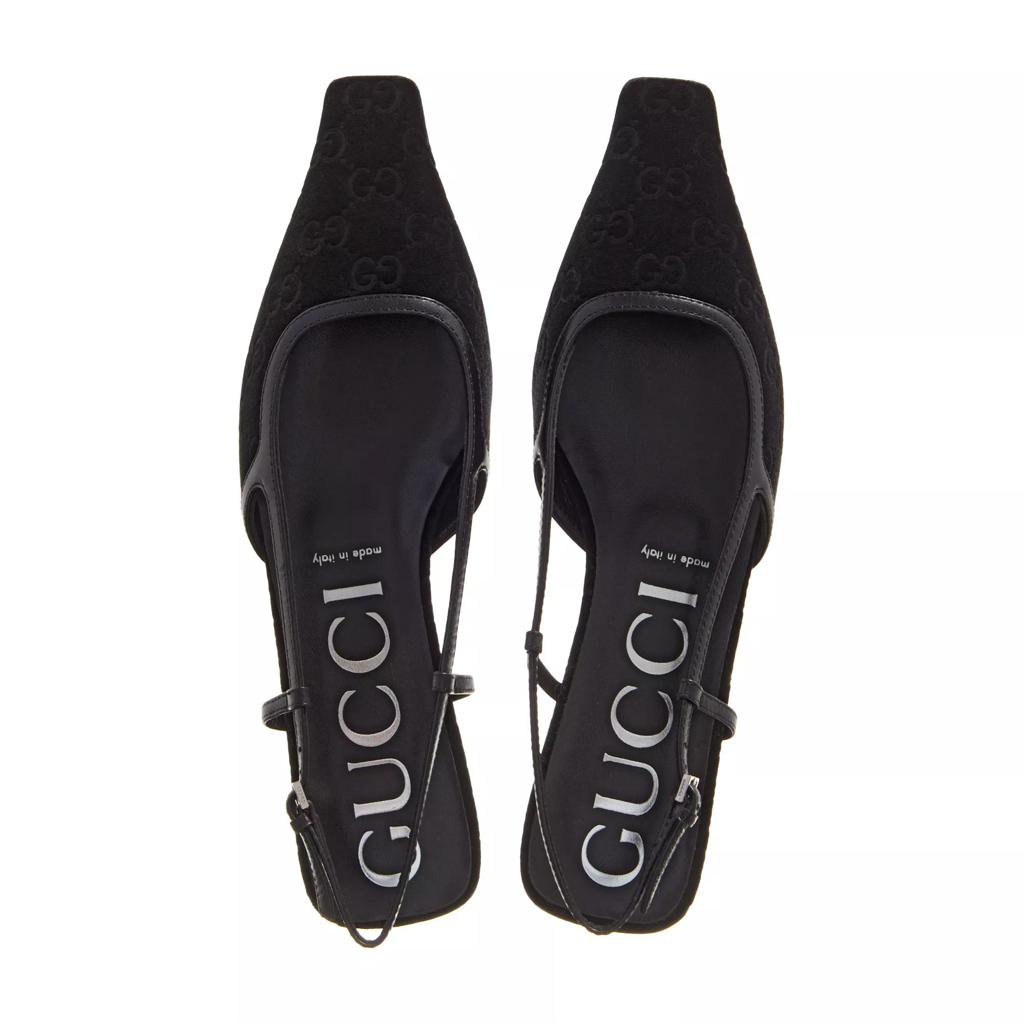 Black gucci pumps best sale