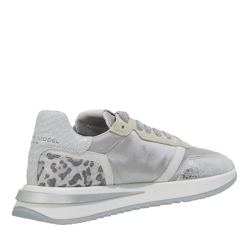 Philippe Model Low-Top-Sneaker Tropez 2.1 Low Woman Metal Animalier Argent(Image 4)