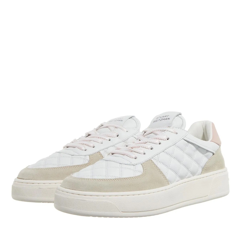 Stuart Weitzman Low-Top-Sneaker SW Courtside Sleek Sneaker Light Beige/White/Nude