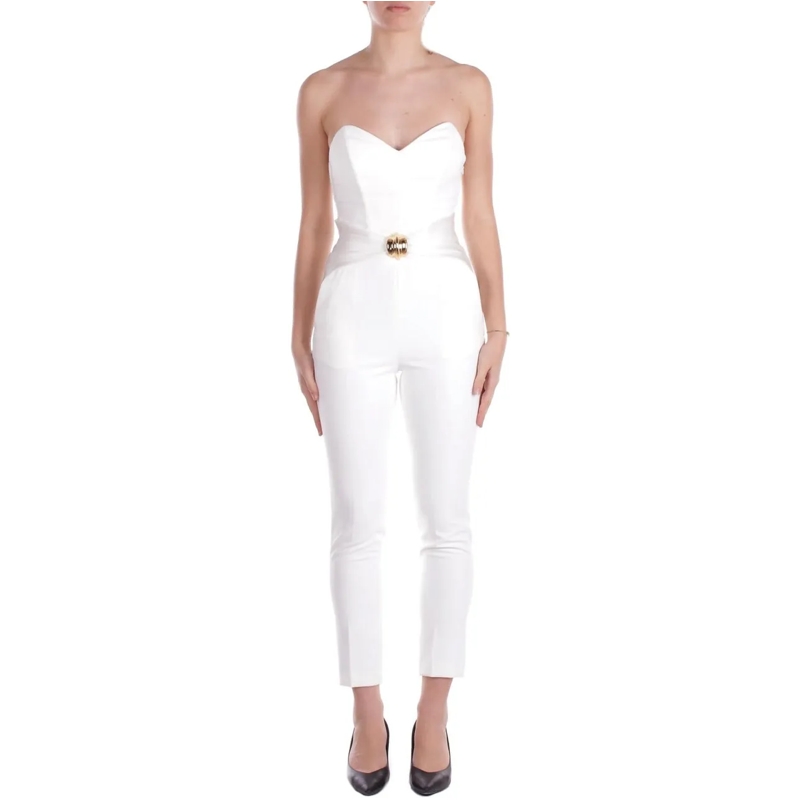 Elisabetta Franchi  Trousers Ivory weiß