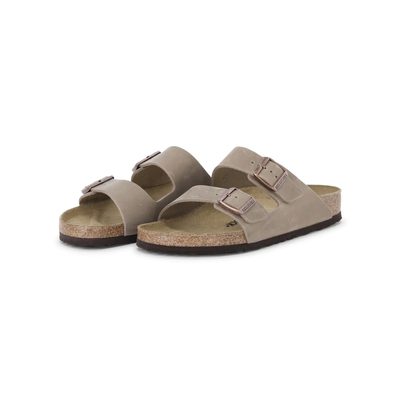 Birkenstock Schnürschuhe Sandale Arizona Natural Leather Beige