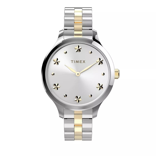 Timex Peyton Floral Watch Two Tone Quartz Watch