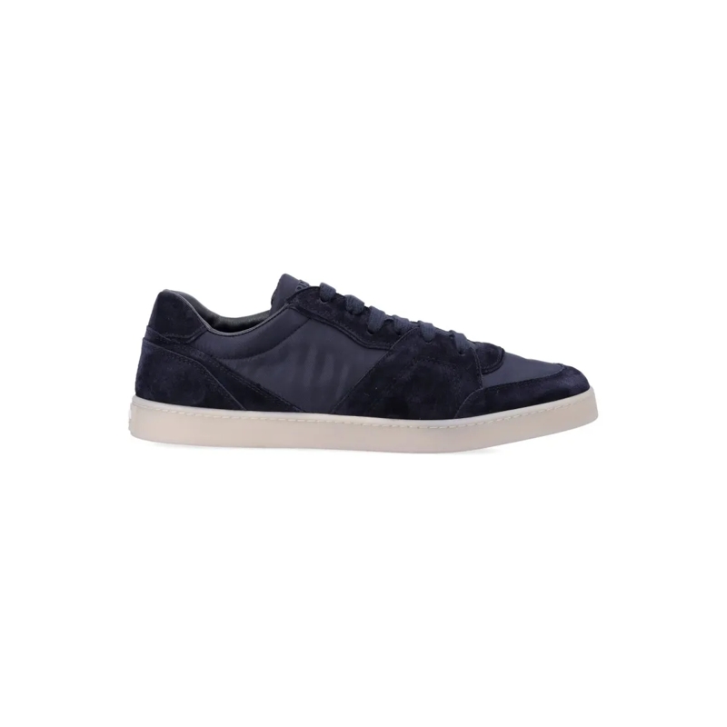 Prada Low-Top-Sneaker Suede And Re-Nylon Sneakers With Rubber Cupsole Black