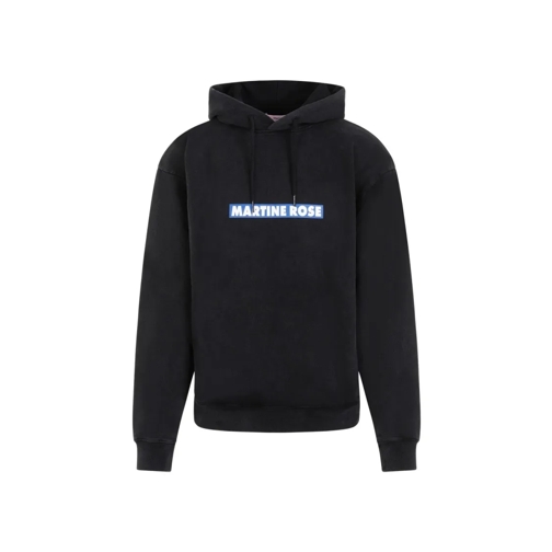 Martine Rose Hoodie Classic Black Cotton Hoodie Black