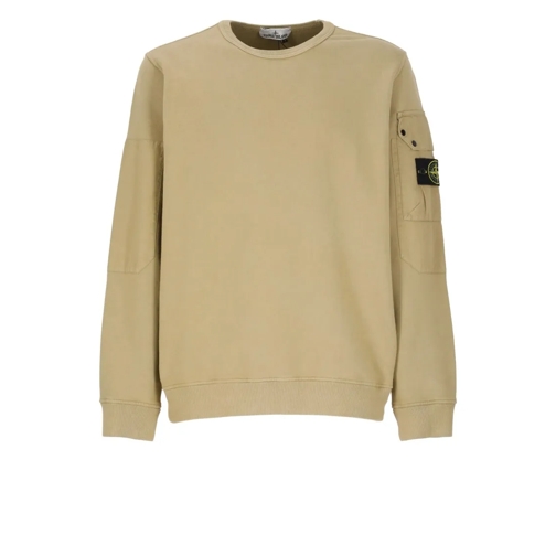 Stone Island Sweatshirt With Logo Brown Sweatshirts