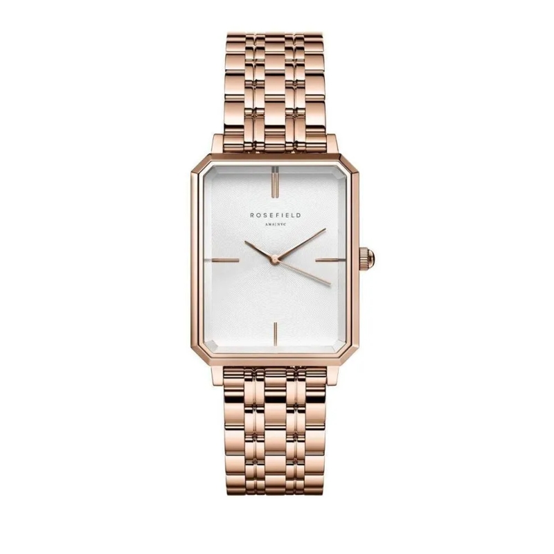 Rosefield Quarzuhr Damenuhr Octagon rose