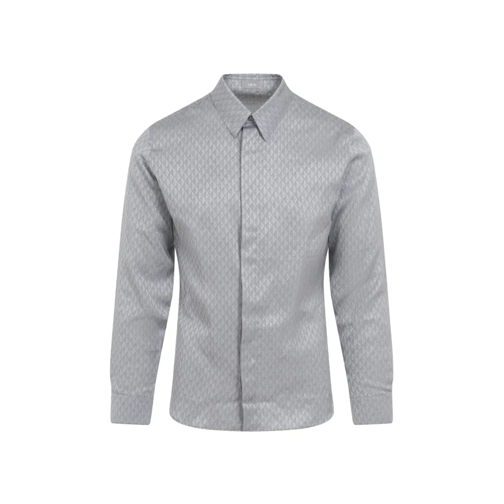 Christian Dior Silk Long Sleeves Shirt Grey Hemden