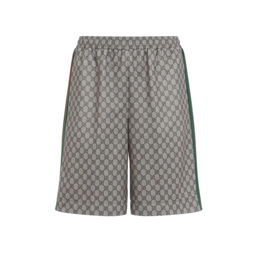 Gucci Beige Ebony Basket Shorts Grey 