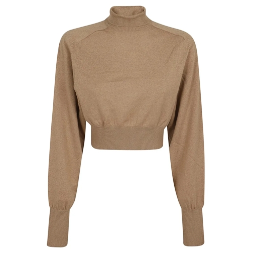 Max Mara Rollkragenpullover Thin Pure Wool Yarn Turtleneck Sweater Brown