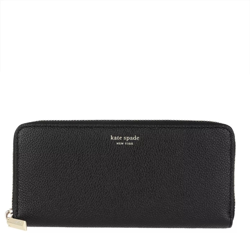 Kate Spade New York Margaux Slim Wallet Black Portemonnaie mit Zip-Around-Reißverschluss
