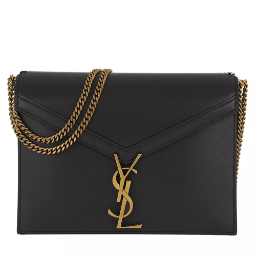 Saint Laurent Cassandra Monogramme Chain Bag Leather Black Crossbodytas