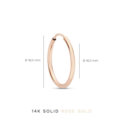 Isabel Bernard Creole Cadeau d'Isabel 14 karat earring set Rosé gold (Image 16)