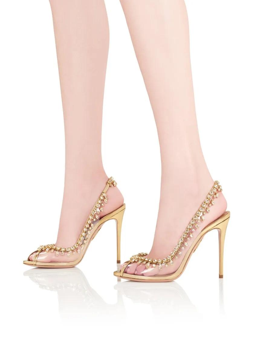 Thumbnail - Aquazzura Sandalen - Temptation Crystal Sandal 105 - für Damen