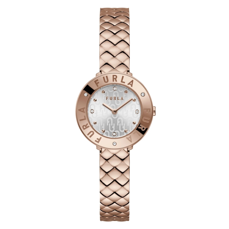 Furla Automatikuhr Quarz-Analoguhr Furla Essential rosa