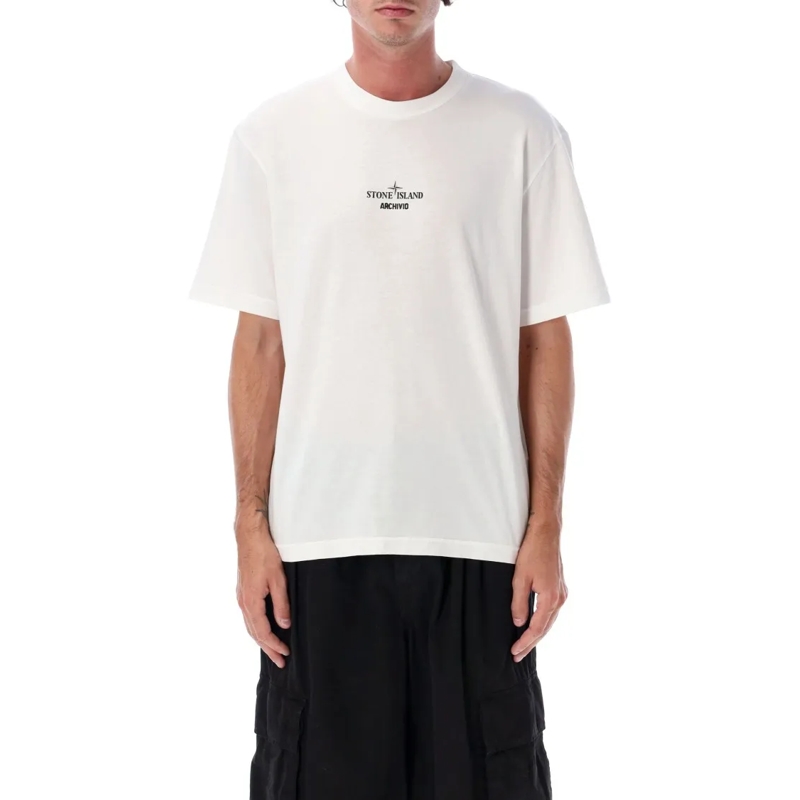 Stone Island T-shirt Archivio Organic Cotton T-Shirt White