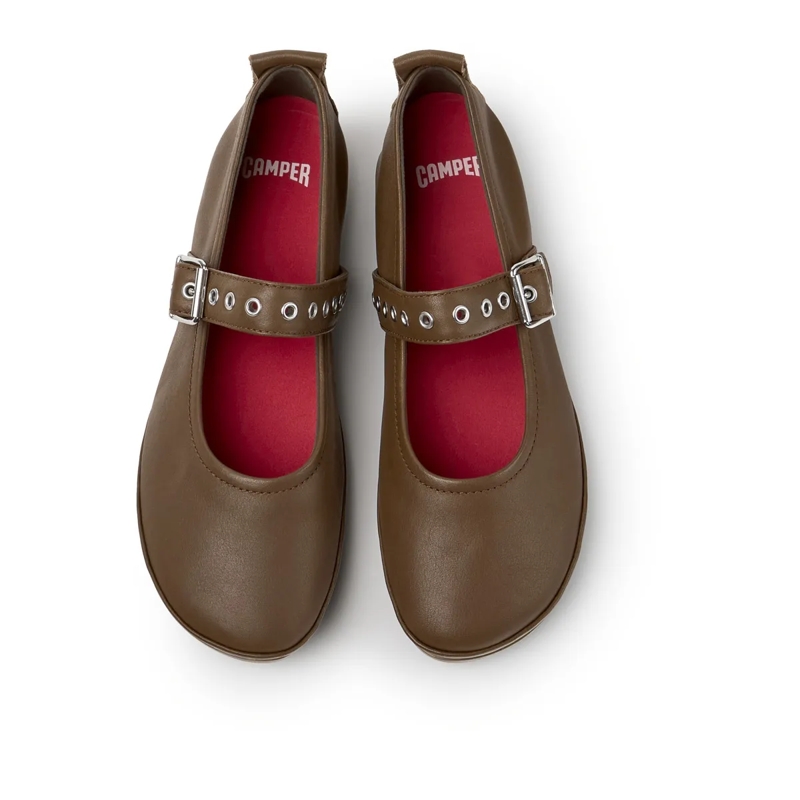 Camper Ballerinas Unser Right ist seit 2005 ein Alltagsheld, der Fle mittel-braun(Image 5)