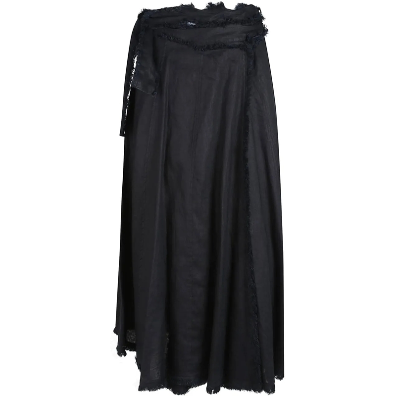P.A.R.O.S.H. Jupe midi Beach25 Skirt Black schwarz