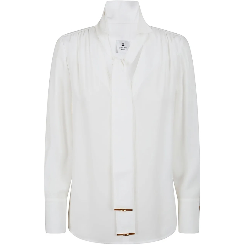 Elisabetta Franchi Bluse ELISABETTA FRANCHI CAMICIA weiß