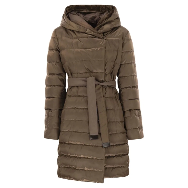 Max Mara  Novef - Reversible Down Jacket In Water-Repellent  Brown