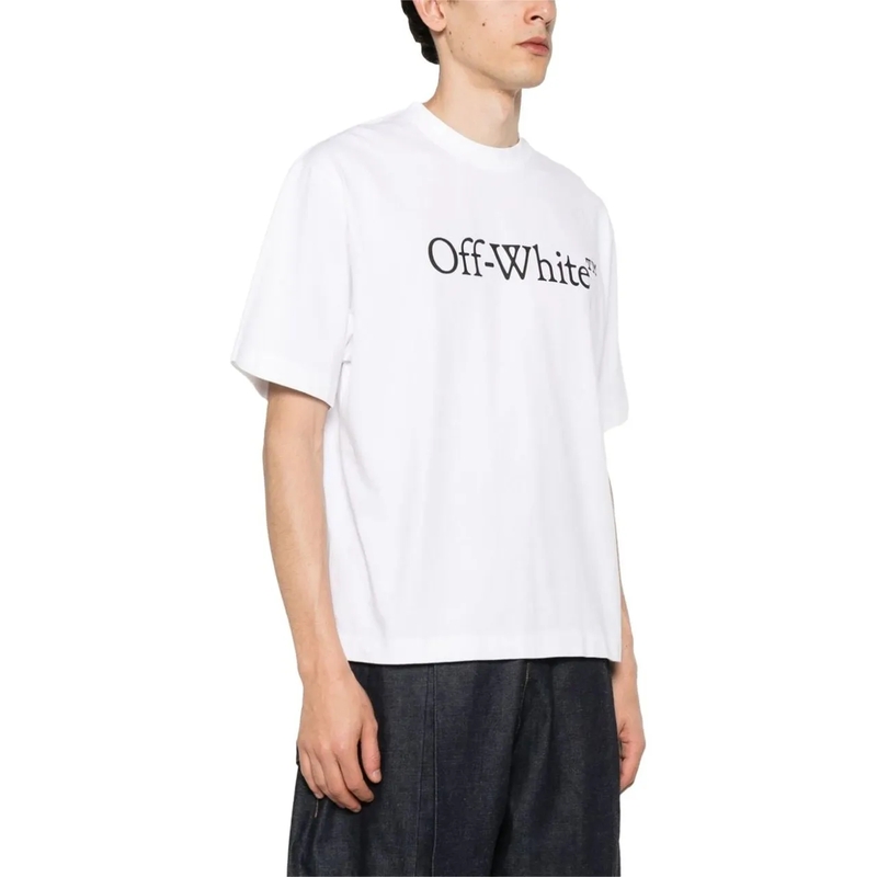 Off-White T-shirt Oversized T-Shirt With Contrasting Logo Print White(Image 5)