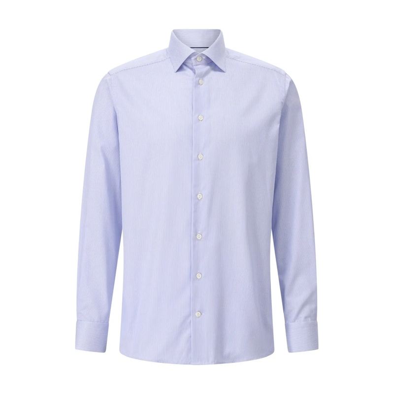 Eton Polo Contemporary-Fit Twillhemd Blau