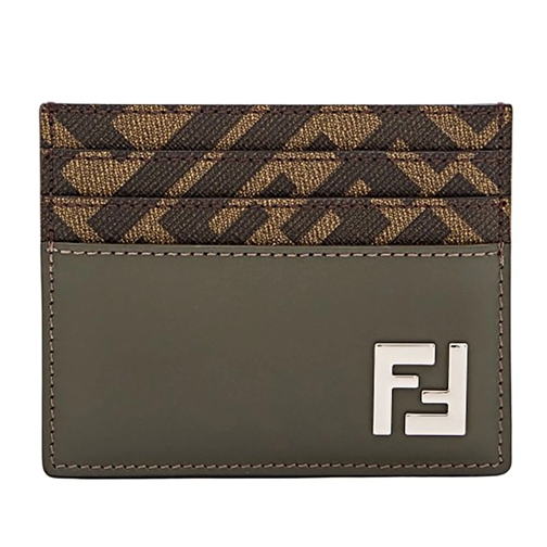 Fendi Portemonnee Card Case Ff Green