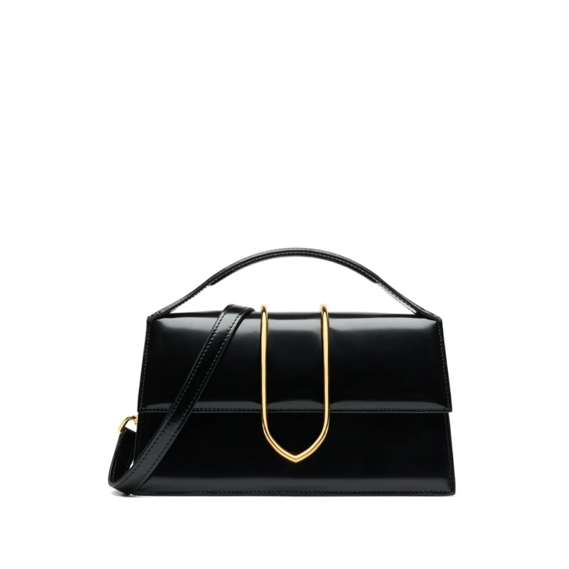 Jacquemus Crossbodytas Structured Black Handbag Black