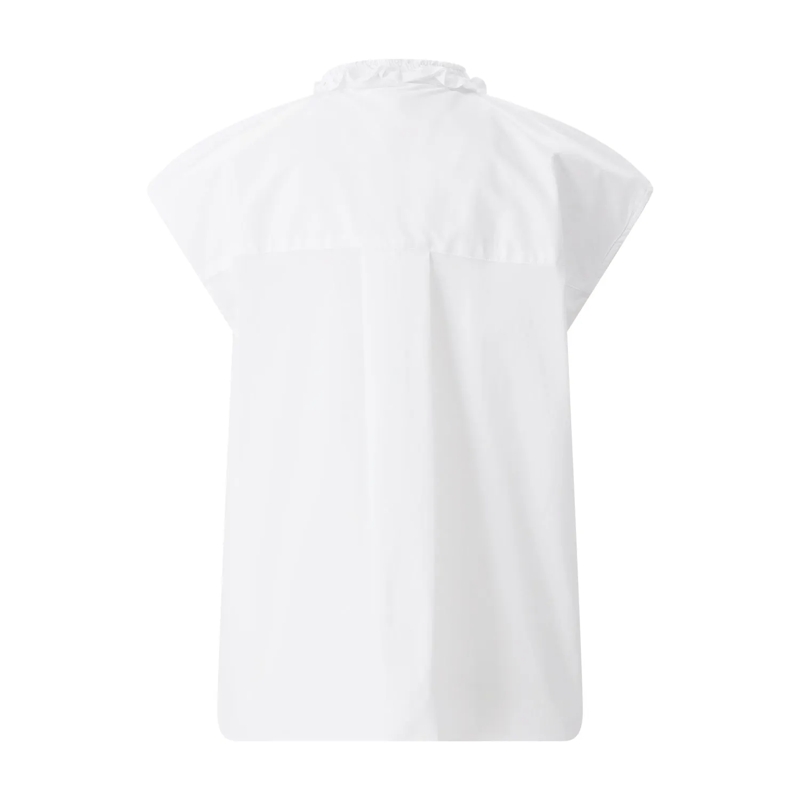 CALIBAN Chemisier Bluse aus Baumwollmix weiß(Image 2)