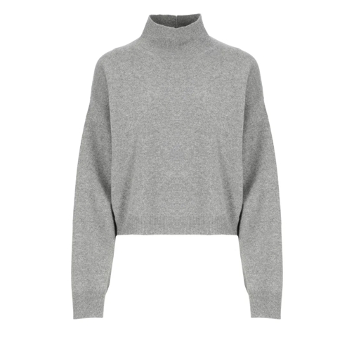 Fabiana Filippi Rollkragenpullover Lurex Sweater Grey