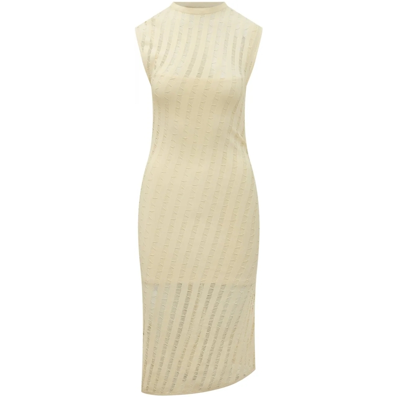 Iro Robe longue Abito Aysson Senza Maniche Lungo weiß