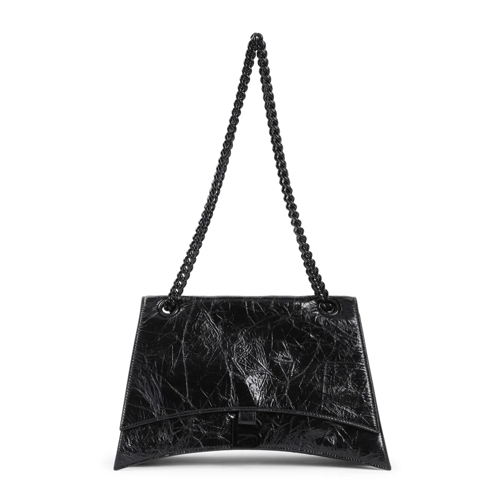 Balenciaga Crush Chain Shoulder Bag Black Axelremsväska