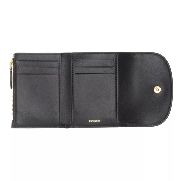 Dark Birch Burberry wallet in saffiano leather