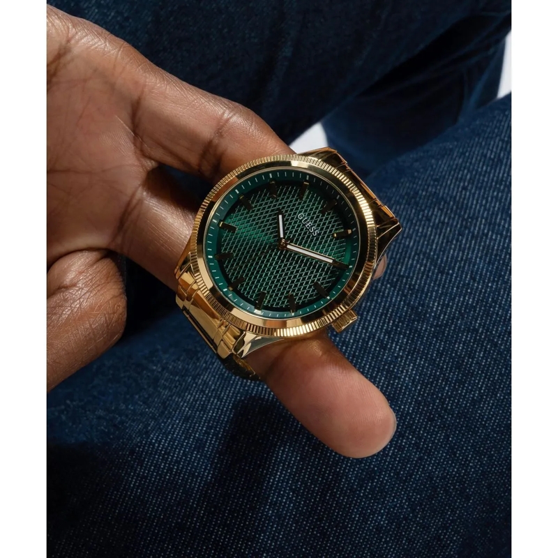 Guess Quarzuhr Quarz-Analoguhr Dex gold(Image 6)