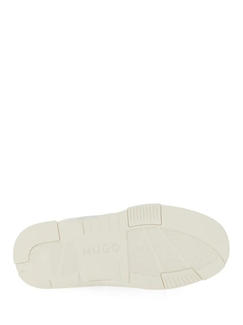 Thumbnail - Hugo Low-Top Sneaker - Low-Top Sneakers With Perforated Design And Textur - Gr. 42 (EU) - in Weiß - für Damen